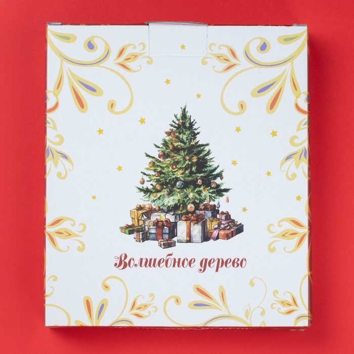 Тарелка керамическая Доляна &laquo;Волшебное дерево&raquo;, керамика, 20&times;18&times;3 см, цвет белый