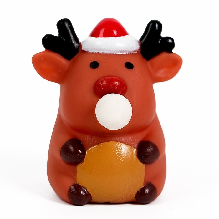 Новогодняя антистресс сквиш мялка «Весёлый праздник», с воздухом, МИКС, на новый год, с наклейками Новогодняя антистресс сквиш мялка «Весёлый праздник», с воздухом, МИКС, на новый год, с наклейками