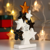 Сувенир керамика "Ёлочка из звёзд" 17х3,2х10,5 см