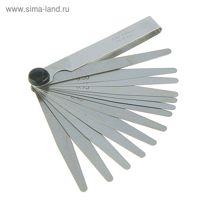 Щуп веерный Щуп веерный "СЕРВИС КЛЮЧ", 0,05-1,0 мм, 13 листов, в блистере