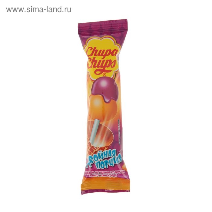 Карамель Сhupa-Сhups &laquo;Двойная порция&raquo;, ассорти, 16.8 г