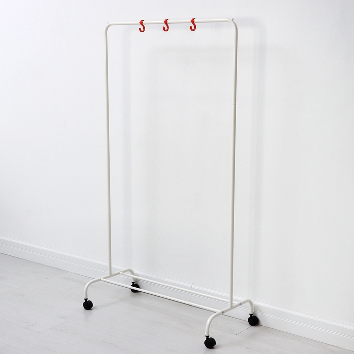 Стойка для одежды &laquo;Радуга&raquo;, 82&times;39&times;152 см, цвет белый