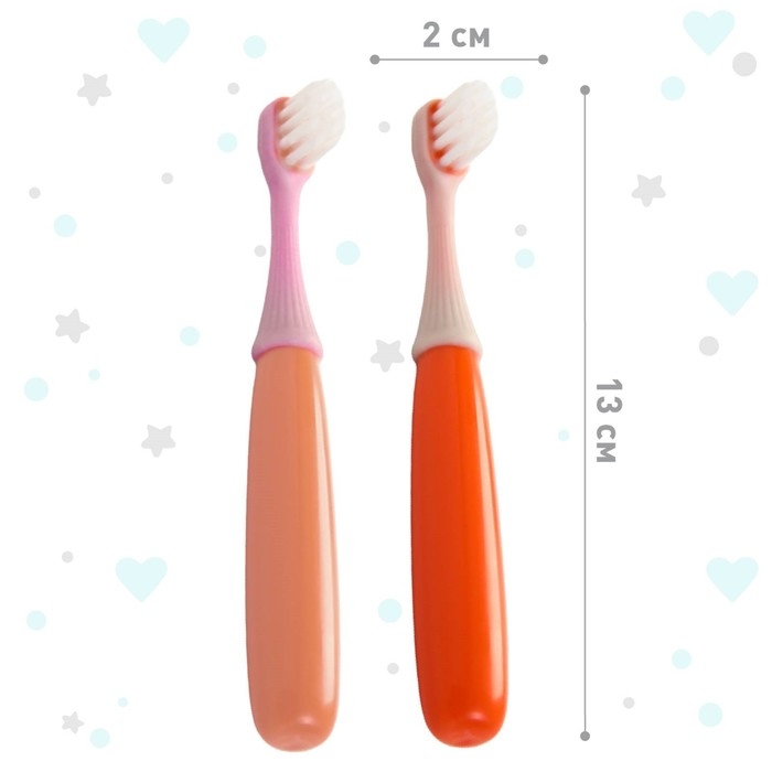 Детская зубная щетка, нейлон, МИКС для девочки