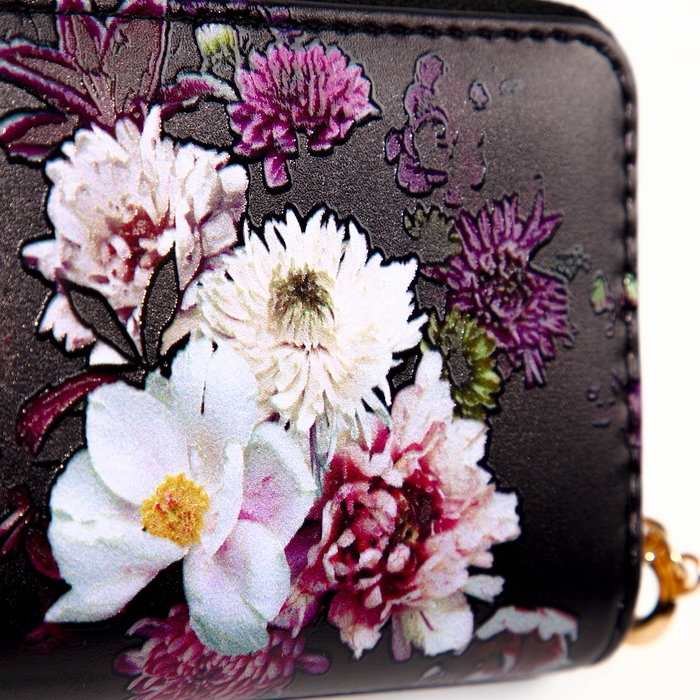 Кошелёк на молнии «Выбражулька», цвет чёрный Кошелёк на молнии «Выбражулька», цвет чёрный