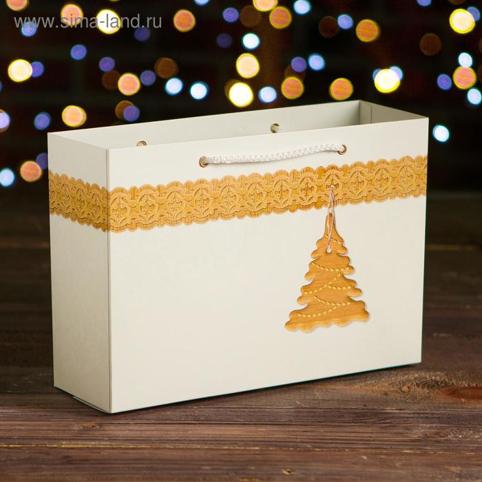 Коробка картонная "Шкатулка" + пакет, 27 х 8,5 х 19 см