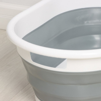 Таз складной Доляна, 39 л, 61,5&times;44&times;26,5 см, цвет серый