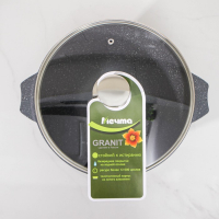 Казан «Гранит», 4 л, стеклянная крышка, литые ручки, антипригарное покрытие, цвет серый Казан «Гранит», 4 л, стеклянная крышка, литые ручки, антипригарное покрытие, цвет серый