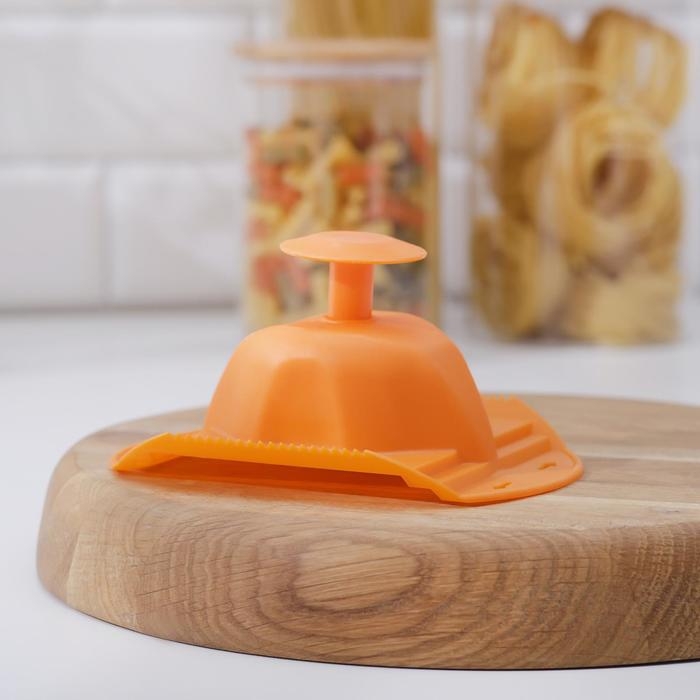 Овощедержатель компактный, пластиковый, цвет оранжевый