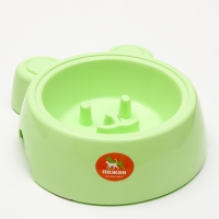 Миска медленное кормление 28 х 23 х 8 см, зелёная Миска медленное кормление 28 х 23 х 8 см, зелёная