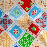 Подушка на стул Мозаика голубой 40х40см, рогожка, 150 г/м2, холлофайбер Подушка на стул Мозаика голубой 40х40см, рогожка, 150 г/м2, холлофайбер