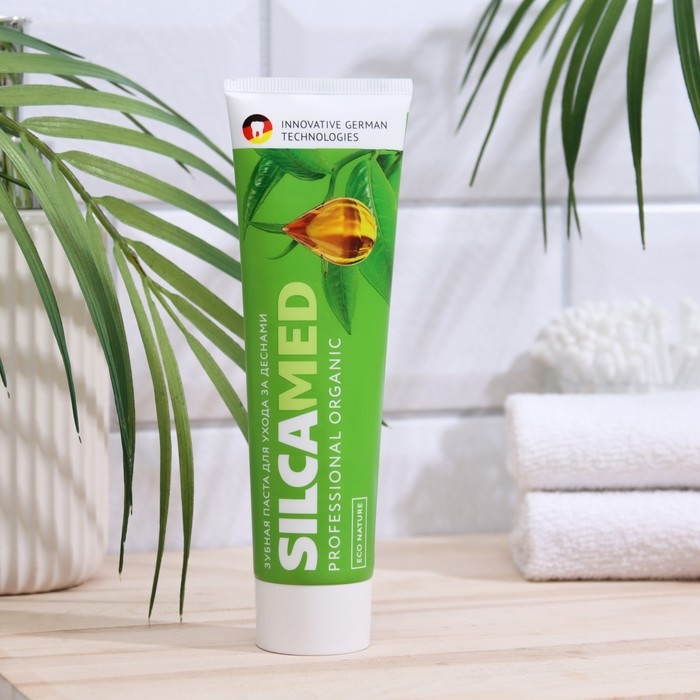 Зубная паста Silcamed Eco nature, 130 г Зубная паста Silcamed Eco nature, 130 г