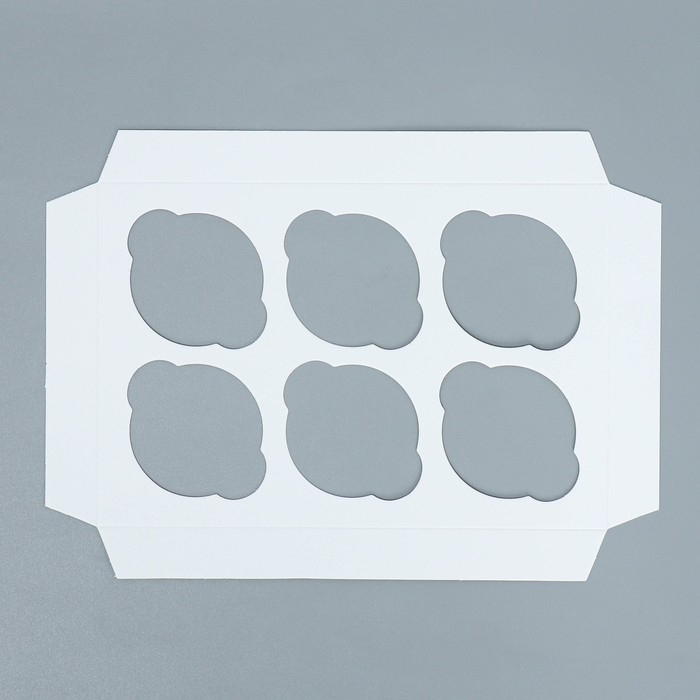 Коробка для капкейков, кондитерская упаковка двухсторонняя, 6 ячеек &laquo;Вдохновляй красотой&raquo;, 25 х 17 х 10 см