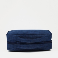 Косметичка-несессер на молнии, с крючком, цвет синий