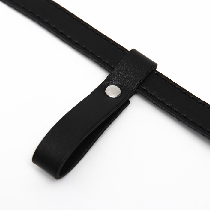 Намордник из прессованной кожи регулируемый, №5, ДН 9,3 см, ОМ 32-40 см, чёрный Намордник из прессованной кожи регулируемый, №5, ДН 9,3 см, ОМ 32-40 см, чёрный