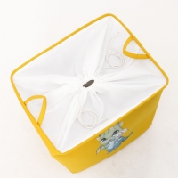 Корзина для хранения игрушкек с затяжкой на веревке, 40 х 50 х 48 см, жёлтая Корзина для хранения игрушкек с затяжкой на веревке, 40 х 50 х 48 см, жёлтая