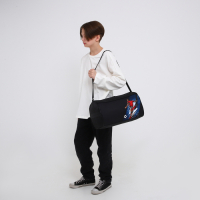 Сумка детская спортивная для мальчика "Футбол" на молнии, наружный карман, чёрный Сумка детская спортивная для мальчика "Футбол" на молнии, наружный карман, чёрный