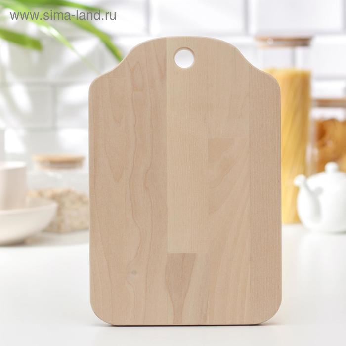 Доска разделочная Доляна &laquo;Изгиб&raquo;, 30&times;20&times;2 см, берёза