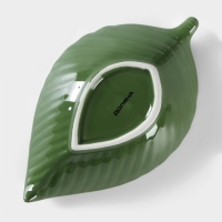 Салатник Доляна &laquo;Лист&raquo;, 170 мл, 18&times;10,5 см, цвет зелёный