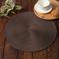 Салфетка сервировочная Доляна &laquo;Классика&raquo;, 38&times;38 см, цвет кофейный