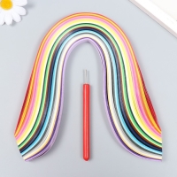 Набор для квиллинга 260 полосок ширина 1 см длина 38 см, инструмент "Разноцветные" Набор для квиллинга 260 полосок ширина 1 см длина 38 см, инструмент "Разноцветные"