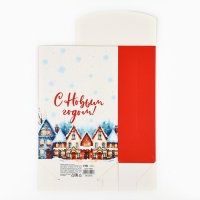 Коробка подарочная новогодняя складная &laquo;Снежный город&raquo;, 15 х 7 х 22 см, Новый год