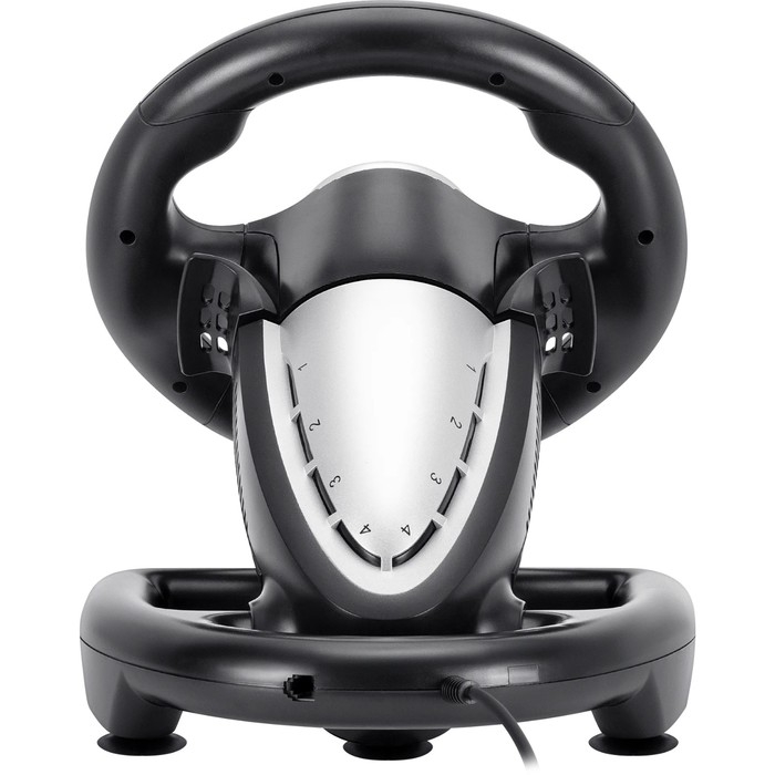 Руль Defender Turbo Pro, проводной, вибрация, для PC, 2 педали, USB