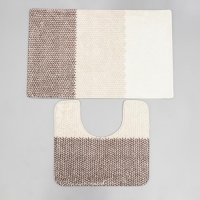 Набор ковриков для ванной и туалета SAVANNA «Тепло», 2 шт: 50×80 см, 40×50 см Набор ковриков для ванной и туалета SAVANNA «Тепло», 2 шт: 50×80 см, 40×50 см