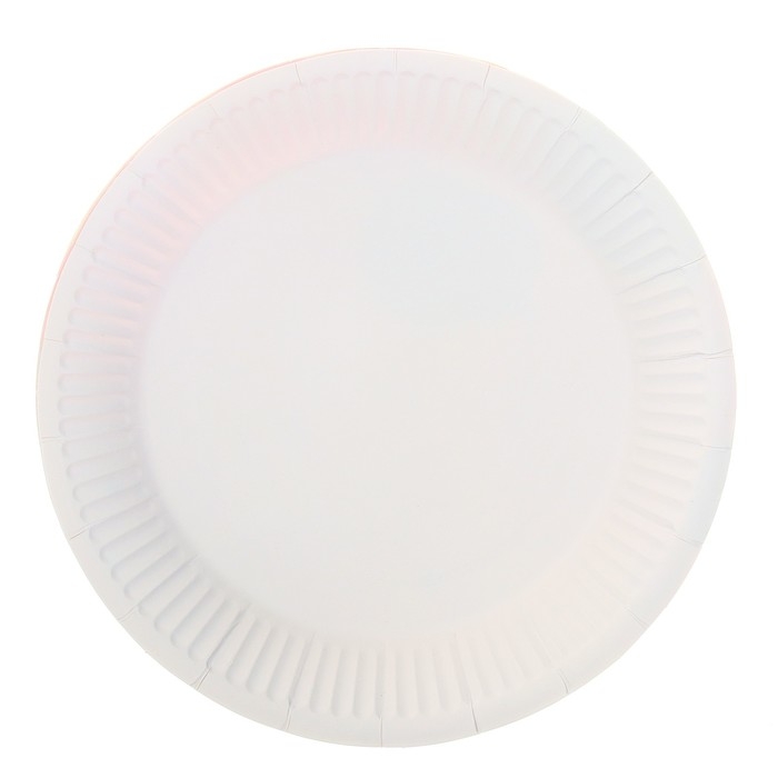 Тарелки бумажные &laquo;С днём рождения&raquo;, набор, 6 шт., тиснение, цвет серебро