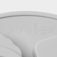 Форма для выпечки новогодняя Доляна &laquo;Новогодняя варежка&raquo;, силикон, 6 ячеек, 24&times;20,5&times;2,5 см, цвет серый