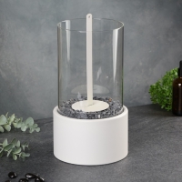 Биокамин настольный 14х30см, белый