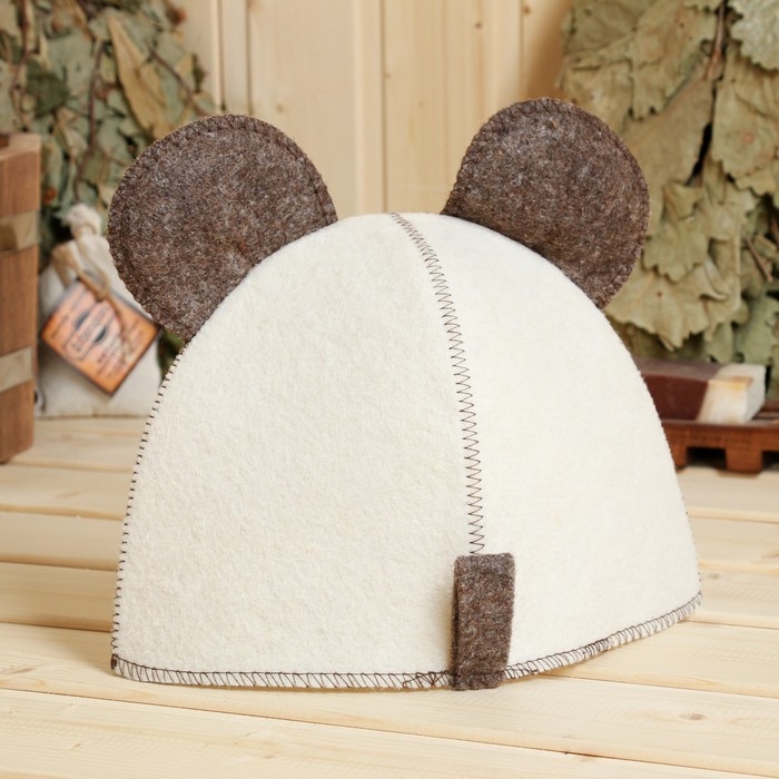 Шапка для бани с детской термопечатью Шапка для бани с детской термопечатью "Панда", 5-7 лет