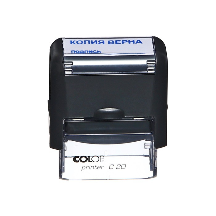 Штамп автоматический COLOP "Копия верна, подпись", 38 х 14 мм, чёрный