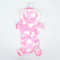 Комбинезон "Любовь" с капюшоном, размер S (ДС 25 см, ОГ 35 см, ОШ 25 см), розовый Комбинезон "Любовь" с капюшоном, размер S (ДС 25 см, ОГ 35 см, ОШ 25 см), розовый