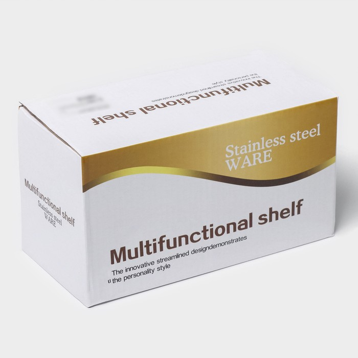 Держатель для туалетной бумаги с полочкой, 18&times;10&times;9 см, хром