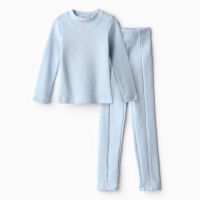 Термобелье для девочки (лонгслив, легинсы) цвет голубой, рост 104 Термобелье для девочки (лонгслив, легинсы) цвет голубой, рост 104