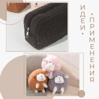 Лоскут мех «Барашек», 50 × 50 см, 500 г/м, цвет серый №7 Лоскут мех «Барашек», 50 × 50 см, 500 г/м, цвет серый №7