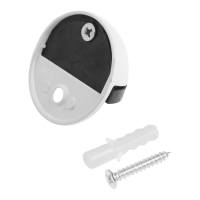 Упор дверной U103WH, d=42 мм, h=23 мм, цвет белый Упор дверной U103WH, d=42 мм, h=23 мм, цвет белый