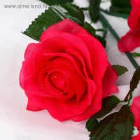 Цветы искусственные "Роза Жанна" 10х61 см, малиновый Цветы искусственные "Роза Жанна" 10х61 см, малиновый
