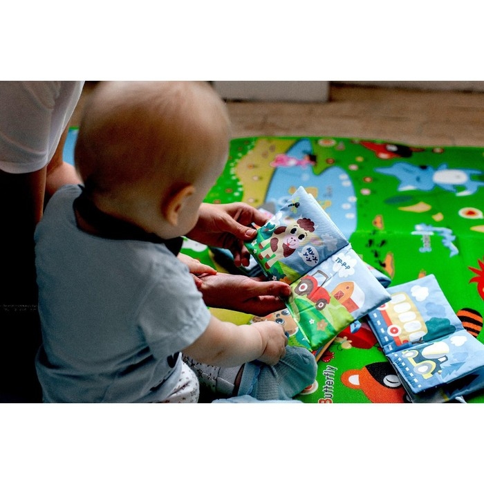 Книжка-шуршалка &laquo;Транспорт&raquo; 12х12 см, Крошка Я