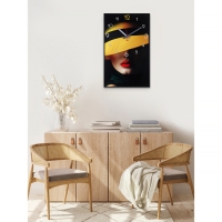 Часы-картина настенные, интерьерные "Девушка", 57 х 35 х 4 см, бесшумные Часы-картина настенные, интерьерные "Девушка", 57 х 35 х 4 см, бесшумные