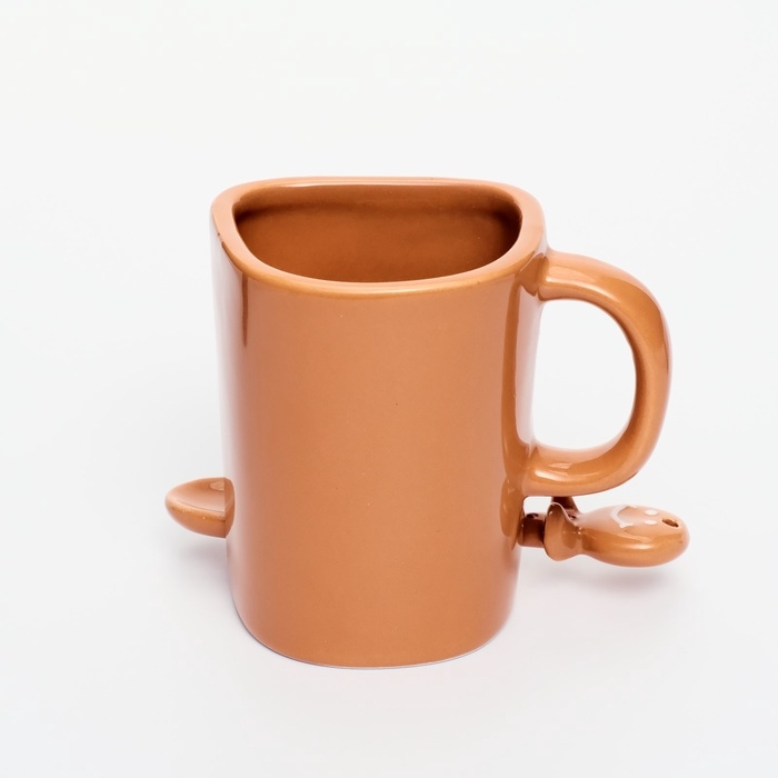 Кружка с ложкой и отсеком для печенья &laquo;Олененок&raquo;, 200 мл