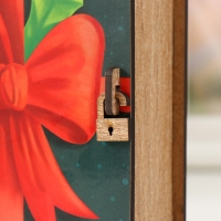 Новогодняя шкатулка-книга "Бантик" 14х12х5 см Новогодняя шкатулка-книга "Бантик" 14х12х5 см