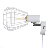 Бра с переключателем на проводе "Хлоя" Е14 40Вт белый 19х10х18см