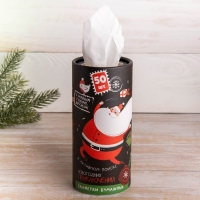 Салфетки бумажные в тубусе &laquo;Новый год! В поиске приключений&raquo;, 50 шт, двухслойные