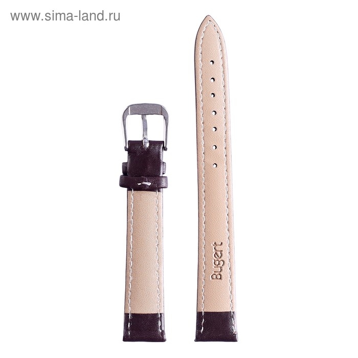Ремешок для часов Ремешок для часов "Bugert" 12 мм, натуральная кожа, l=20 см, коричневый