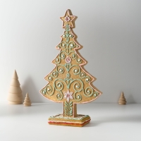 Сувенир полистоун "Ёлочка пряничная с узорами из глазури" 18,5х7х30,5 см Сувенир полистоун "Ёлочка пряничная с узорами из глазури" 18,5х7х30,5 см