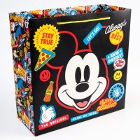 Пакет подарочный, 30х30х12 см, упаковка, Микки Маус