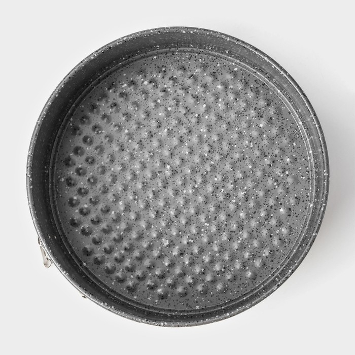 Форма для выпечки Доляна «Мрамор», 17×7 см, съёмное дно, антипригарное покрытие, цвет серый Форма для выпечки Доляна «Мрамор», 17×7 см, съёмное дно, антипригарное покрытие, цвет серый