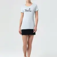 Футболка женская Hate-Love, голубая, размер M