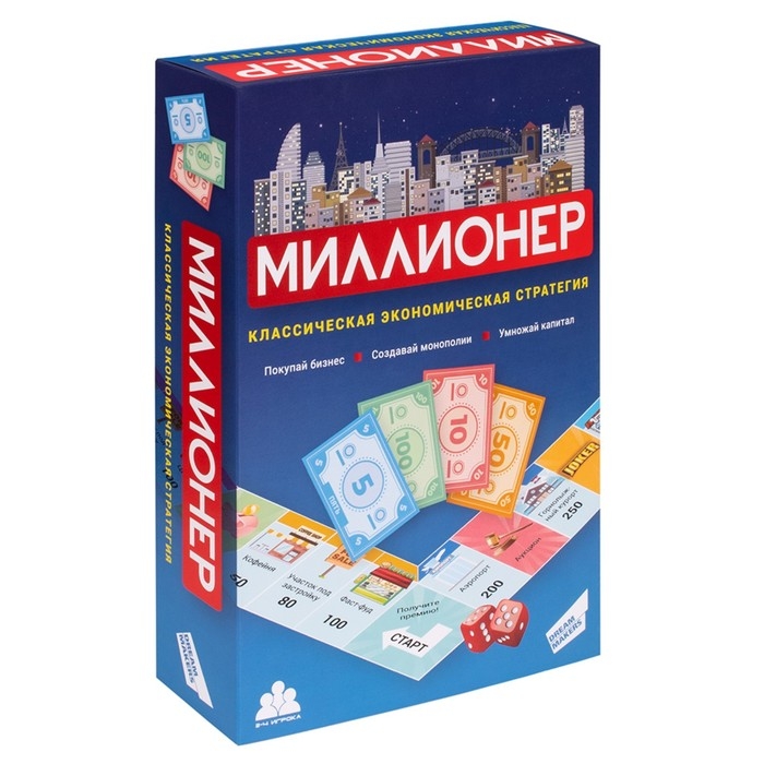 Настольная игра &laquo;Миллионер&raquo;, 2-4 игрока, 6+